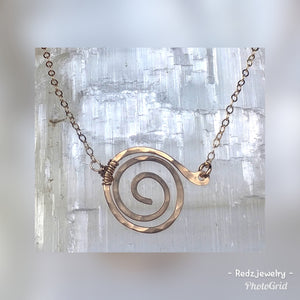 Circle Swirl Choker Necklace