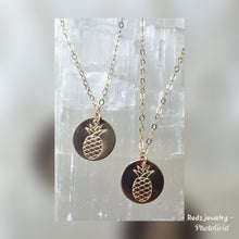 Customizable Mommy & Me Pineapple Coin Necklace Set