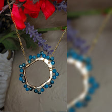 Peruvian Opal Flower Necklace