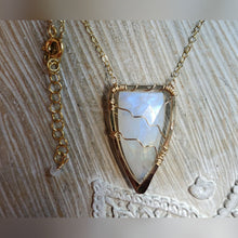 Wrapped Moonstone Necklace