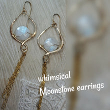 Whimsical Moonstone earrings