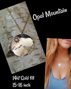 Opal mountain necklace
