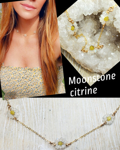 Daisy Gem Necklace