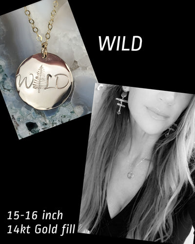 WILD coin necklace