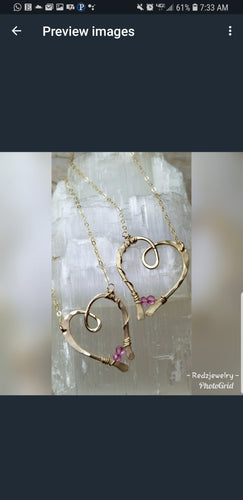 Open Ended Heart necklace