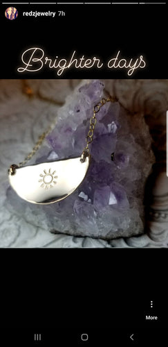 Brighter Days Half circle necklace