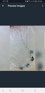 Turquoise  Moon Necklace